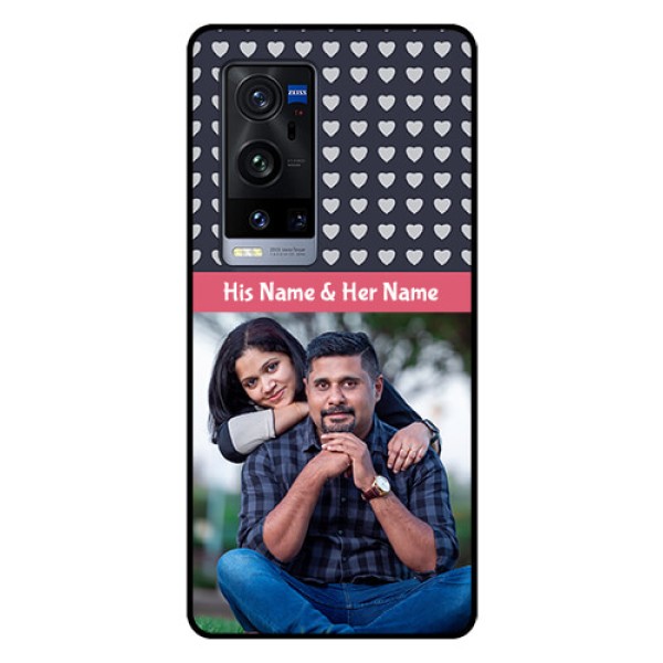 Vivo X60 Pro Plus 5G Custom Glass Mobile Case - Love Symbols Design