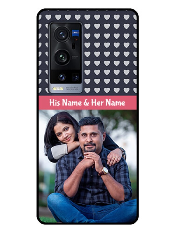 Custom Vivo X60 Pro Plus 5G Custom Glass Mobile Case - Love Symbols Design