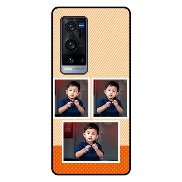 Vivo X60 Pro Plus 5G Photo Printing on Glass Case - Bulk Photos Upload Design