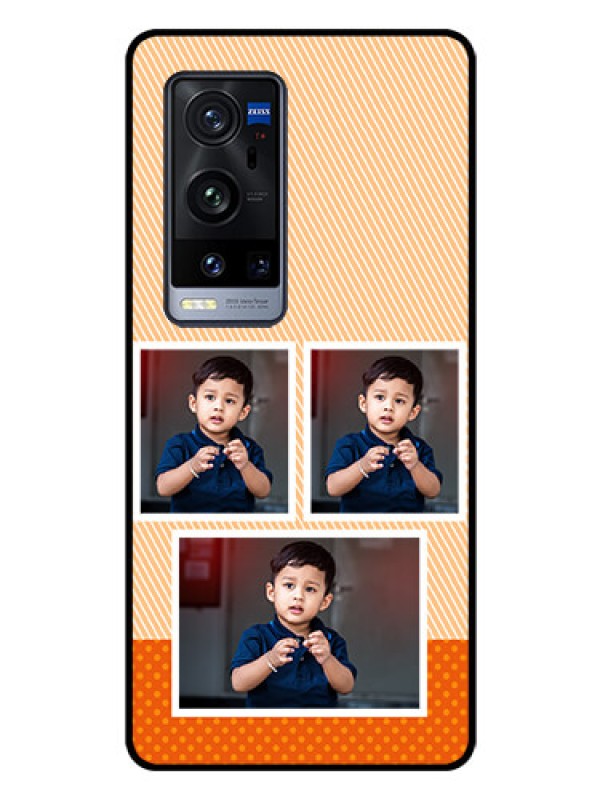Custom Vivo X60 Pro Plus 5G Photo Printing on Glass Case - Bulk Photos Upload Design