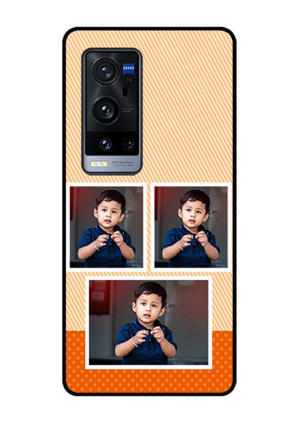 Vivo X60 Pro Plus 5G Photo Printing on Glass Case - Bulk Photos Upload Design