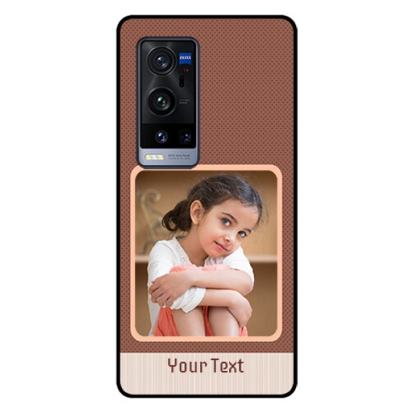 Vivo X60 Pro Plus 5G Custom Glass Phone Case - Simple Pic Upload Design