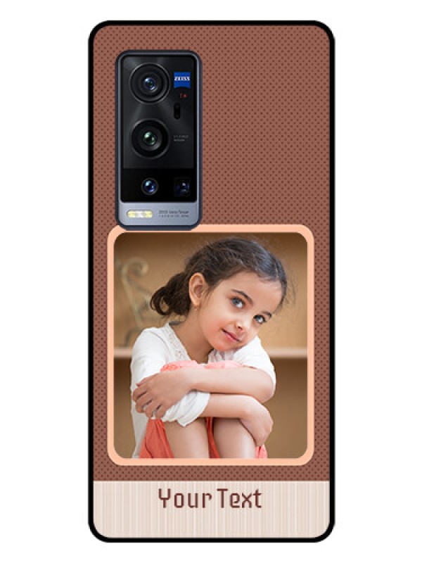 Custom Vivo X60 Pro Plus 5G Custom Glass Phone Case - Simple Pic Upload Design