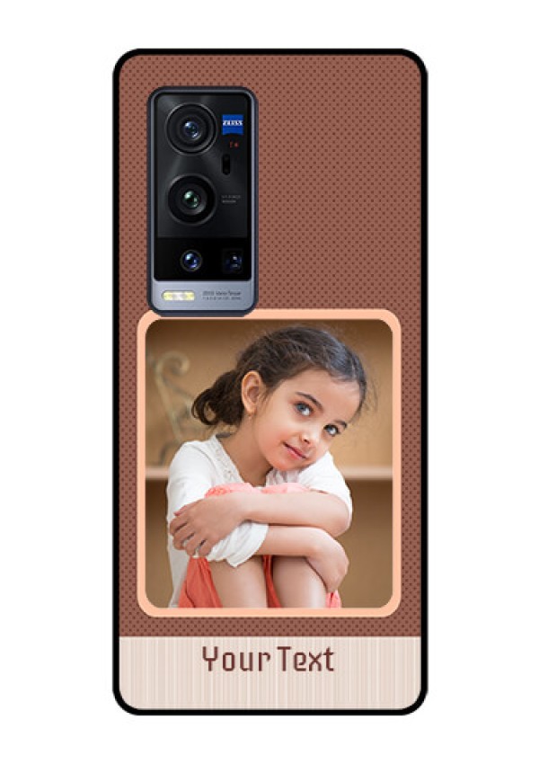 Vivo X60 Pro Plus 5G Custom Glass Phone Case - Simple Pic Upload Design