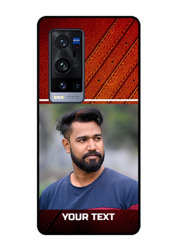 Vivo X60 Pro Plus 5G Personalized Glass Phone Case - Leather Phone Case Design