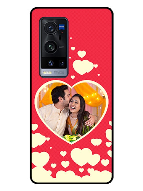 Custom Vivo X60 Pro Plus 5G Custom Glass Mobile Case - Love Symbols Phone Cover Design