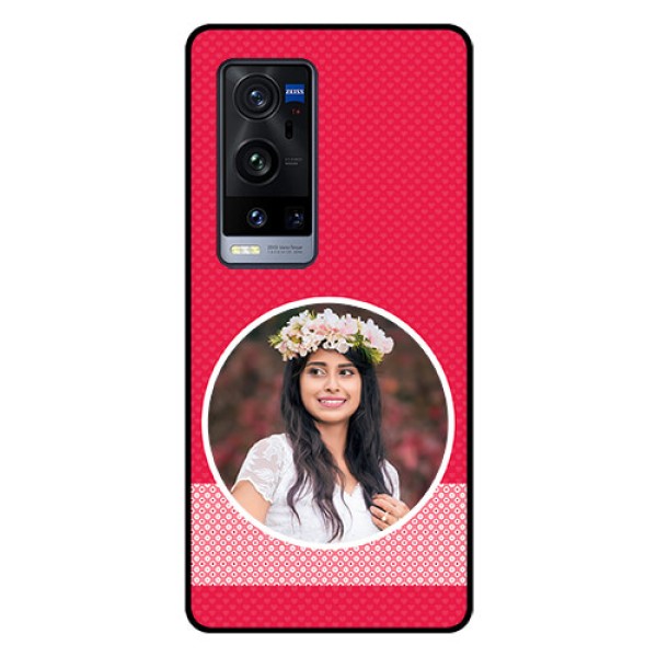 Vivo X60 Pro Plus 5G Personalised Glass Phone Case - Pink Pattern Design