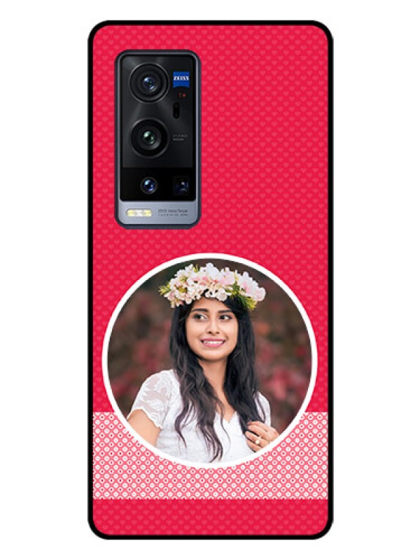 Custom Vivo X60 Pro Plus 5G Personalised Glass Phone Case - Pink Pattern Design