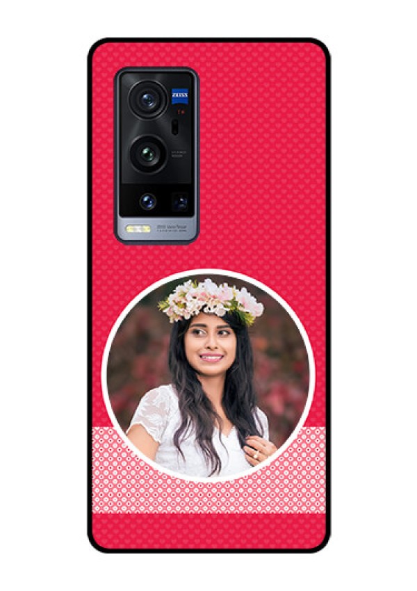 Vivo X60 Pro Plus 5G Personalised Glass Phone Case - Pink Pattern Design