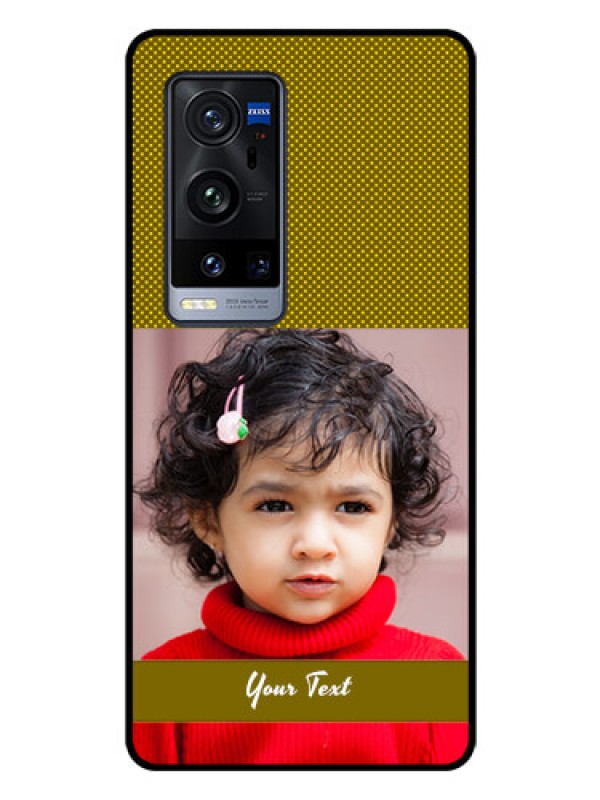 Custom Vivo X60 Pro Plus 5G Custom Glass Phone Case - Simple Green Color Design