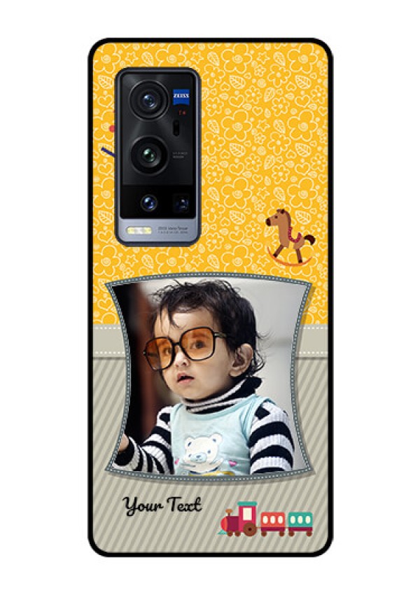 Vivo X60 Pro Plus 5G Personalized Glass Phone Case - Baby Picture Upload Design