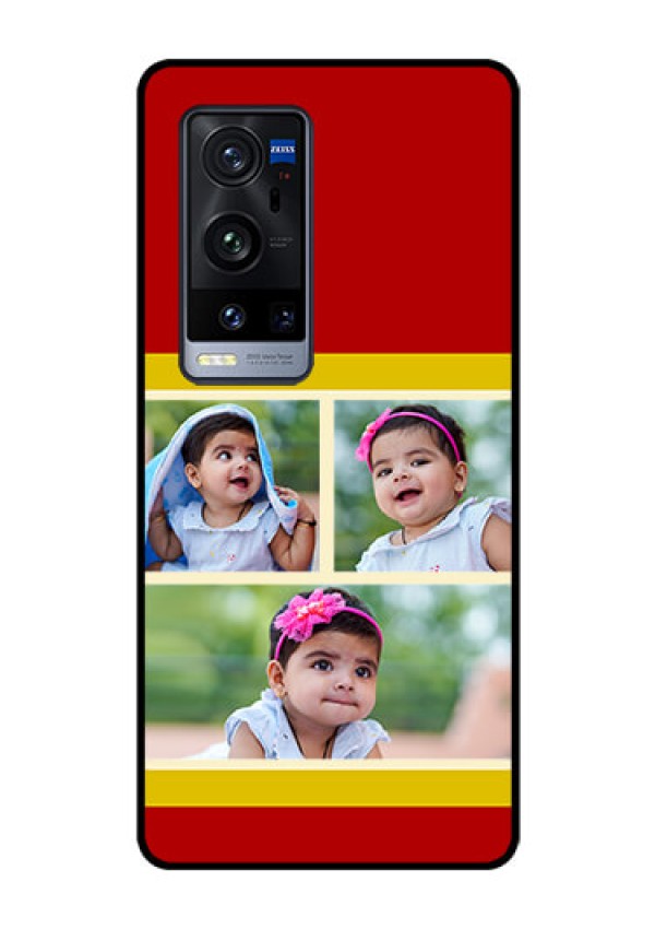 Vivo X60 Pro Plus 5G Custom Glass Mobile Case - Multiple Pic Upload Design