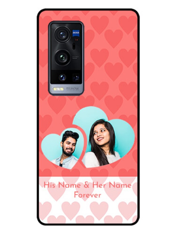 Custom Vivo X60 Pro Plus 5G Personalized Glass Phone Case - Couple Pic Upload Design