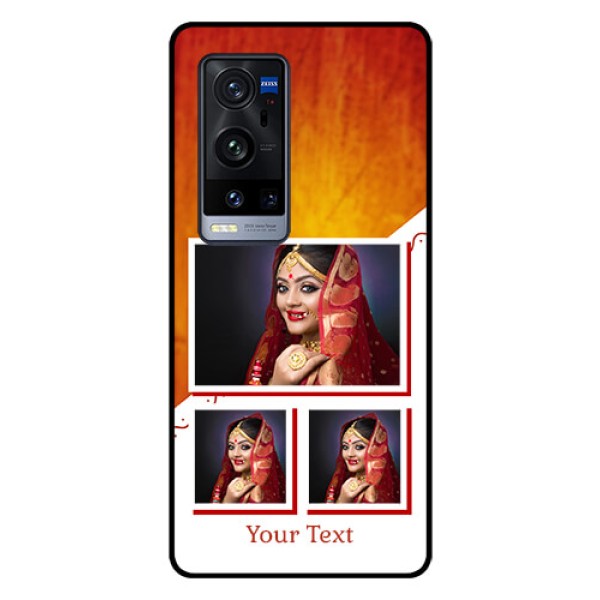 Vivo X60 Pro Plus 5G Custom Glass Phone Case - Wedding Memories Design 