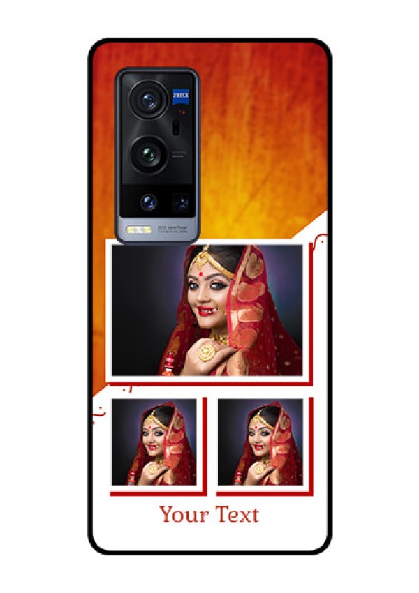 Vivo X60 Pro Plus 5G Custom Glass Phone Case - Wedding Memories Design 