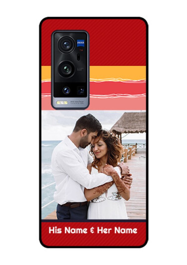 Vivo X60 Pro Plus 5G Custom Glass Mobile Case - Colorful Case Design