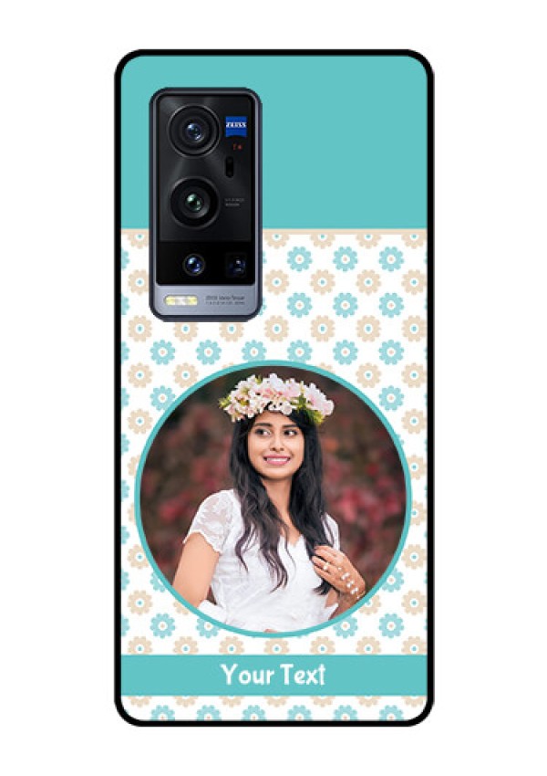 Vivo X60 Pro Plus 5G Custom Glass Mobile Case - Beautiful Flowers Design