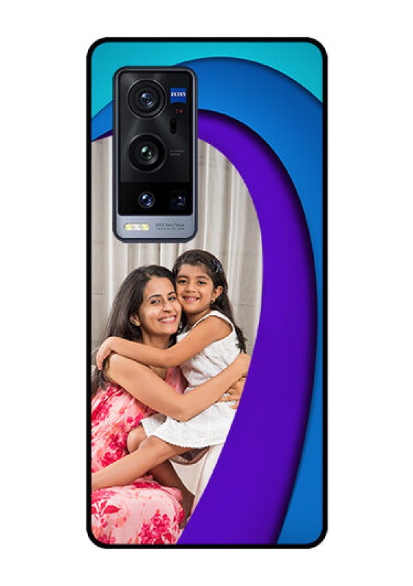 Vivo X60 Pro Plus 5G Photo Printing on Glass Case - Simple Pattern Design