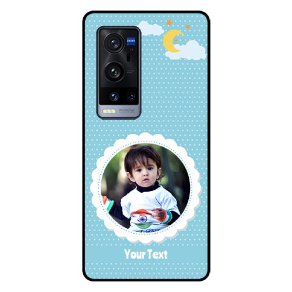Vivo X60 Pro Plus 5G Personalised Glass Phone Case - Violet Pattern Design