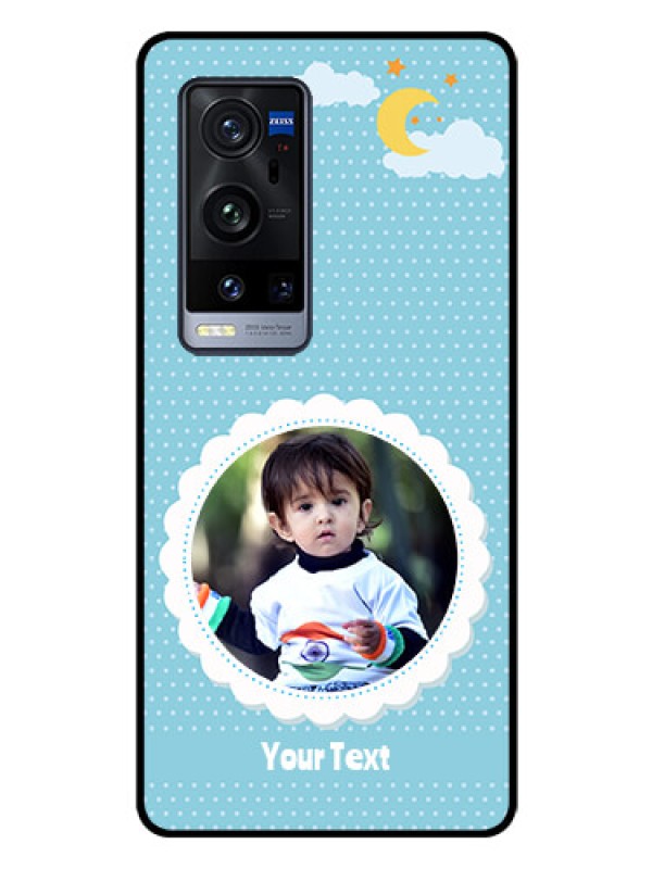 Custom Vivo X60 Pro Plus 5G Personalised Glass Phone Case - Violet Pattern Design