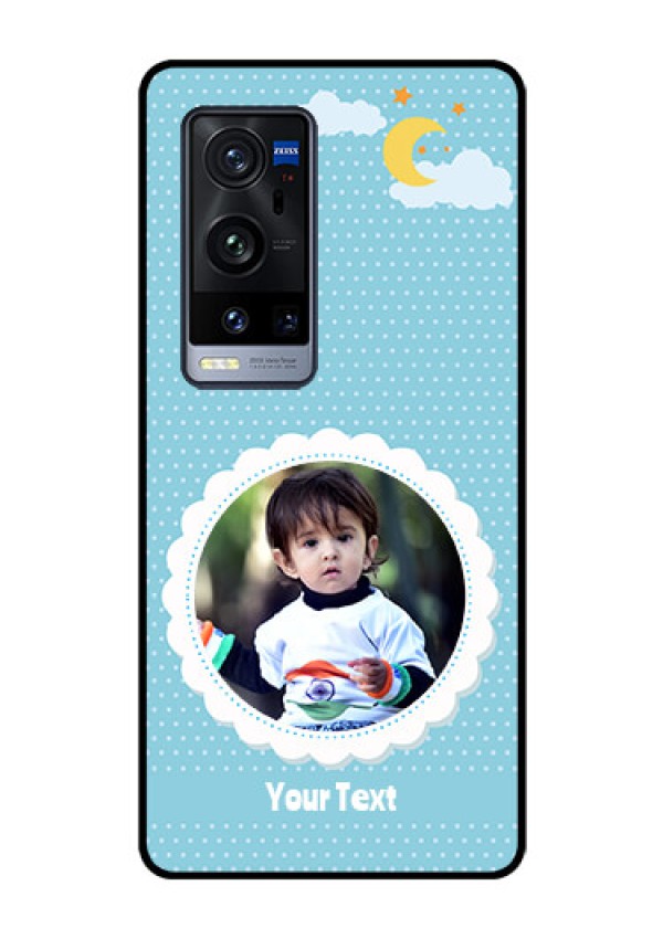 Vivo X60 Pro Plus 5G Personalised Glass Phone Case - Violet Pattern Design