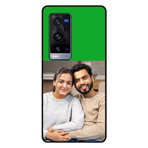 Vivo X60 Pro Plus 5G Personalized Glass Phone Case - Green Pattern Design