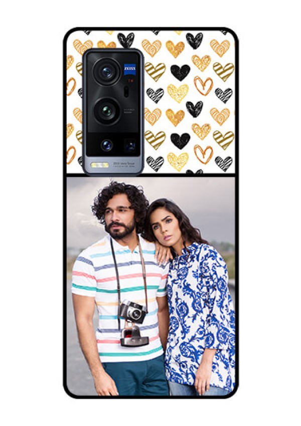 Vivo X60 Pro Plus 5G Photo Printing on Glass Case - Love Symbol Design
