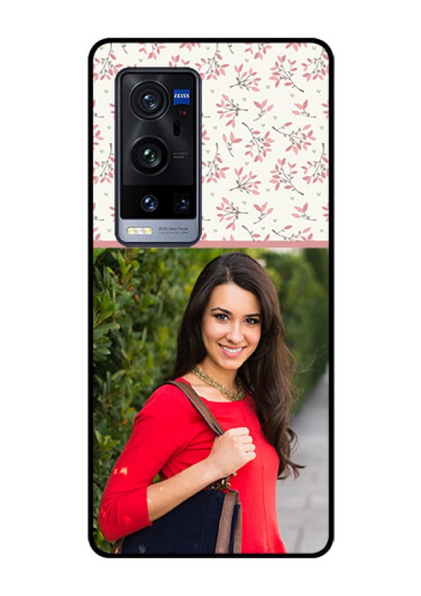 Vivo X60 Pro Plus 5G Custom Glass Phone Case - Premium Floral Design