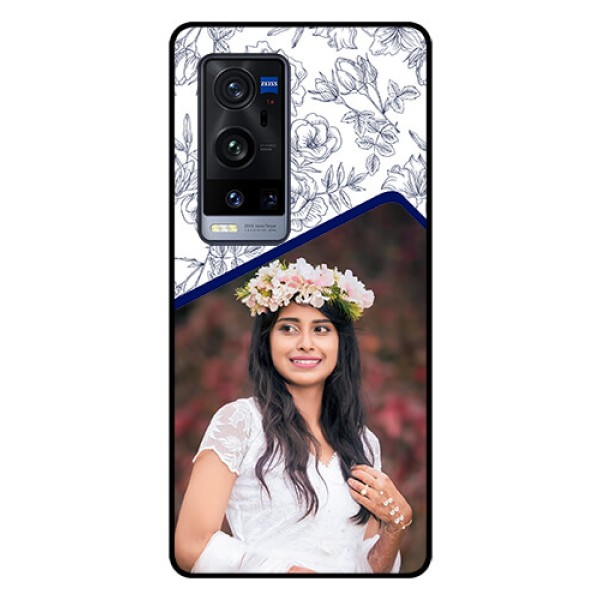 Vivo X60 Pro Plus 5G Personalized Glass Phone Case - Premium Floral Design