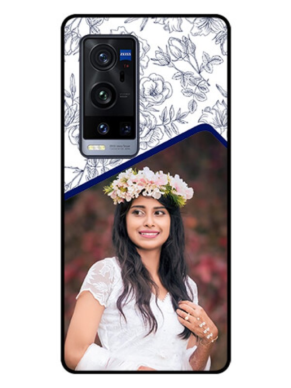 Custom Vivo X60 Pro Plus 5G Personalized Glass Phone Case - Premium Floral Design
