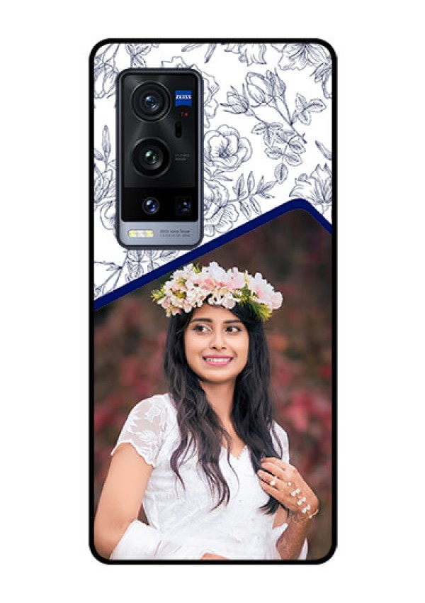 Vivo X60 Pro Plus 5G Personalized Glass Phone Case - Premium Floral Design