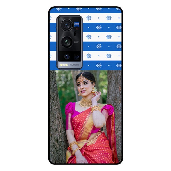 Vivo X60 Pro Plus 5G Photo Printing on Glass Case - Snow Pattern Design