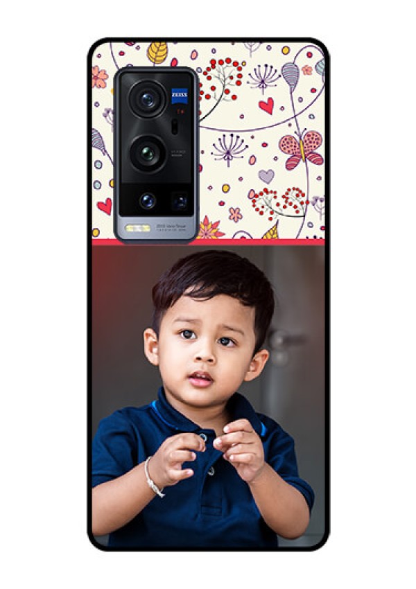 Vivo X60 Pro Plus 5G Custom Glass Mobile Case - Premium Floral Design