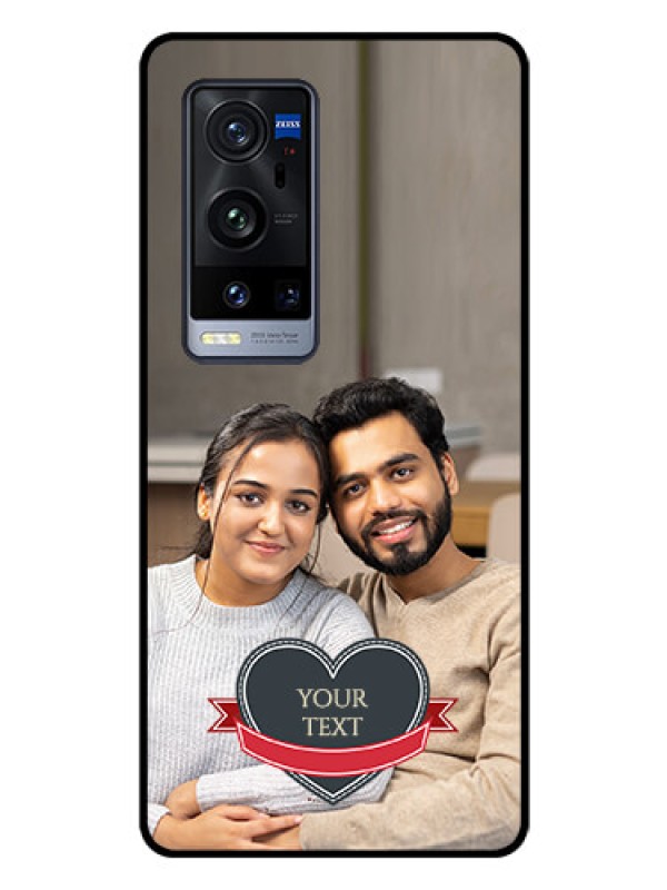 Custom Vivo X60 Pro Plus 5G Custom Glass Phone Case - Just Married Couple Design