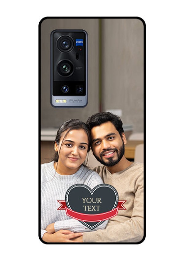 Vivo X60 Pro Plus 5G Custom Glass Phone Case - Just Married Couple Design