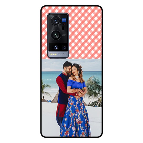 Vivo X60 Pro Plus 5G Personalized Glass Phone Case - Pink Pattern Design