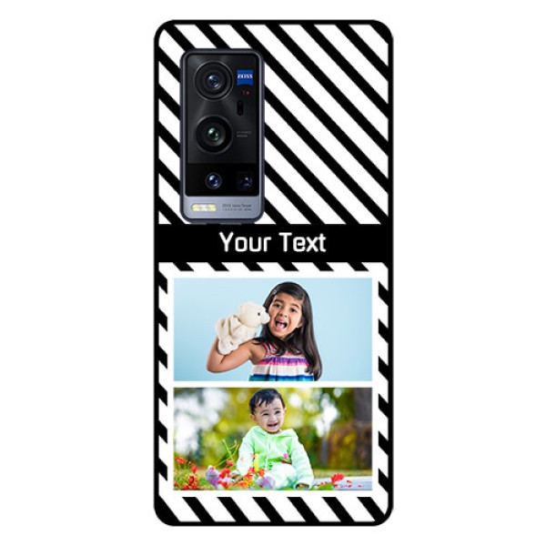 Vivo X60 Pro Plus 5G Photo Printing on Glass Case - Black And White Stripes Design Vivo X60 Pro Plus 5G Photo Printing on Glass Case - Black And White Stripes Design