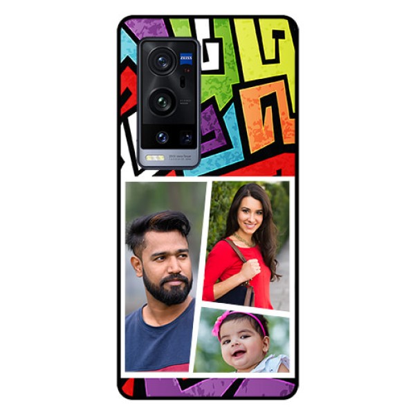 Vivo X60 Pro Plus 5G Custom Glass Phone Case - Graffiti pattern Design
