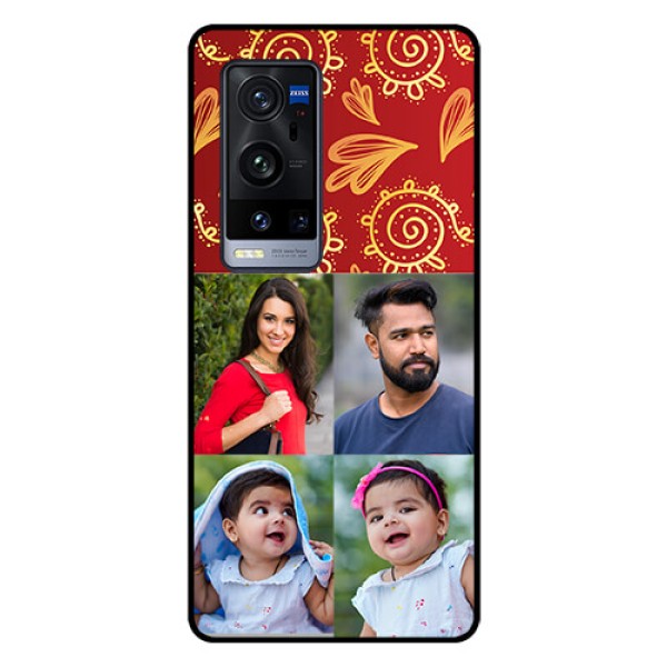 Vivo X60 Pro Plus 5G Photo Printing on Glass Case - 4 Image Traditional Design