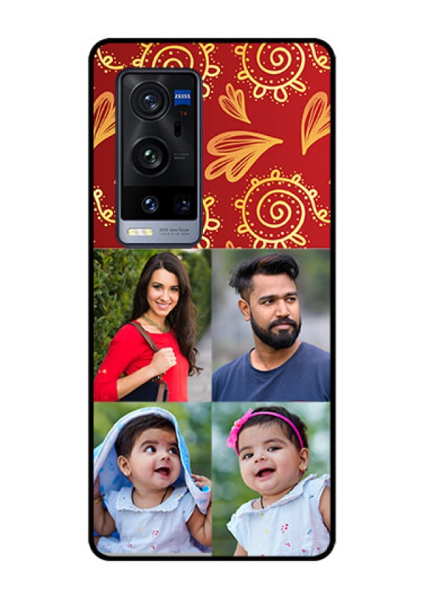 Vivo X60 Pro Plus 5G Photo Printing on Glass Case - 4 Image Traditional Design