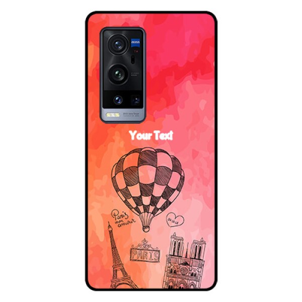Vivo X60 Pro Plus 5G Custom Glass Phone Case - Paris Theme Design