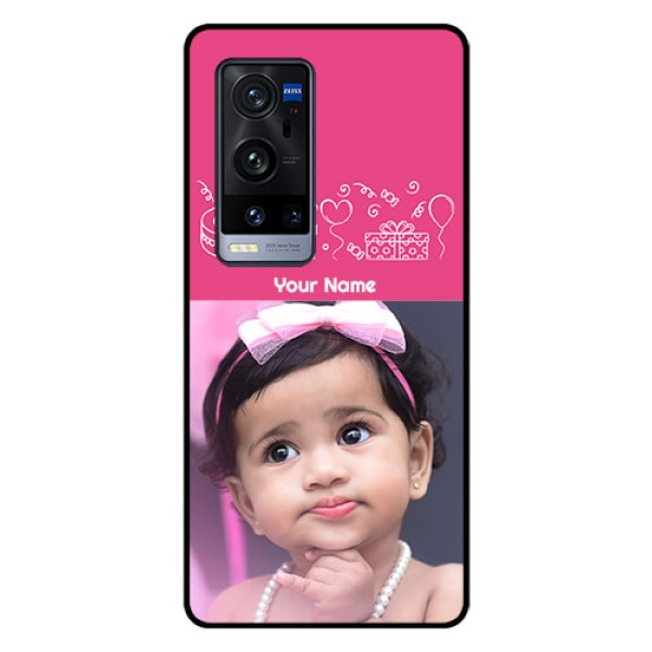Vivo X60 Pro Plus 5G Photo Printing on Glass Case - with Birthday Line Art Design Vivo X60 Pro Plus 5G Photo Printing on Glass Case - with Birthday Line Art Design