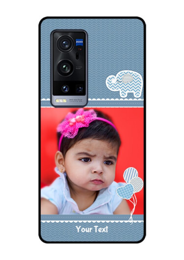 Vivo X60 Pro Plus 5G Photo Printing on Glass Case - with Kids Pattern Design
