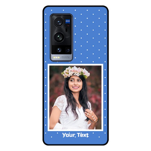 Vivo X60 Pro Plus 5G Photo Printing on Glass Case - Polka dots design