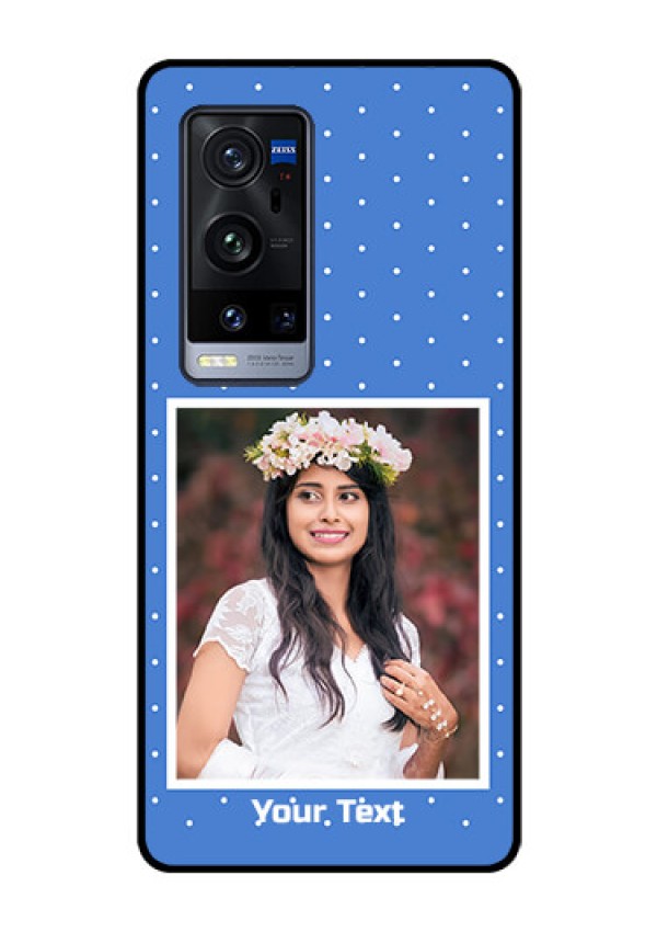 Vivo X60 Pro Plus 5G Photo Printing on Glass Case - Polka dots design