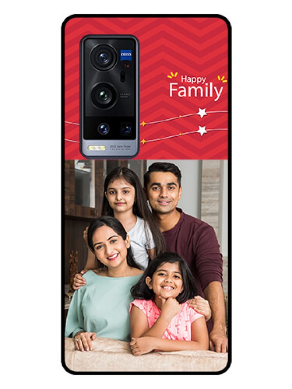 Custom Vivo X60 Pro Plus 5G Personalized Glass Phone Case - Happy Family Design