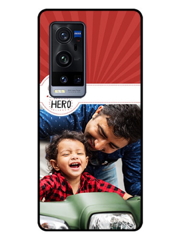 Custom Vivo X60 Pro Plus 5G Photo Printing on Glass Case - My Dad Hero Design