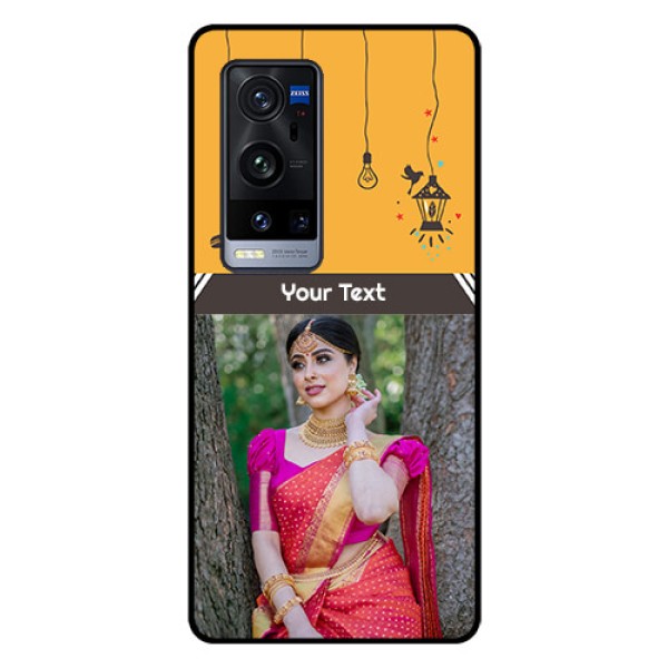 Vivo X60 Pro Plus 5G Custom Glass Mobile Case - with Family Picture and Icons Vivo X60 Pro Plus 5G Custom Glass Mobile Case - with Family Picture and Icons