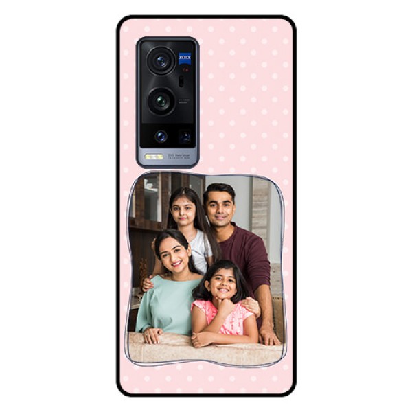 Vivo X60 Pro Plus 5G Custom Glass Phone Case - Family with Dots Design