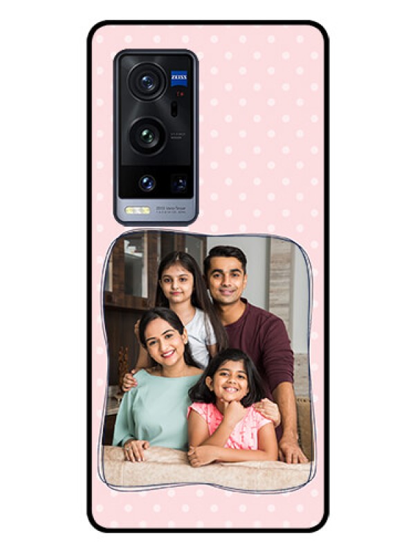 Custom Vivo X60 Pro Plus 5G Custom Glass Phone Case - Family with Dots Design